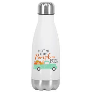 Meet Me at the Pumpkin Patch Stainless Steel Insulated Water Bottle