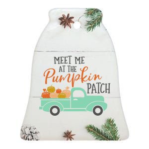 Meet Me at the Pumpkin Patch Ceramic Bell Ornament