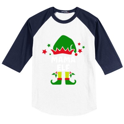 Mamá Elf Funny Spanish Mother Christmas Decorations Gift Baseball Sleeve Shirt