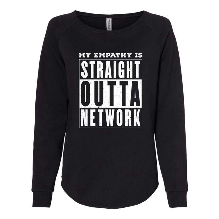 My Empathy For Health Insurance Providers Is Straight Outta Network Deny Defend Depose Womens California Wash Sweatshirt