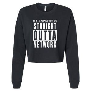 My Empathy For Health Insurance Providers Is Straight Outta Network Deny Defend Depose Cropped Pullover Crew