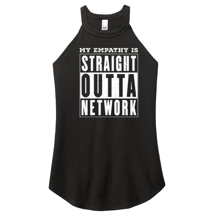 My Empathy For Health Insurance Providers Is Straight Outta Network Deny Defend Depose Women's Perfect Tri Rocker Tank