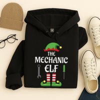 Mechanic Elf Family Matching Group Christmas Hoodie