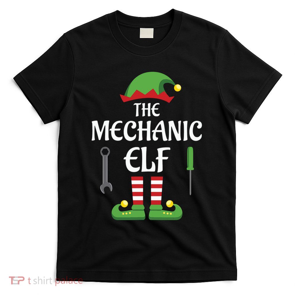 Mechanic Elf Family Matching Group Christmas T-Shirt