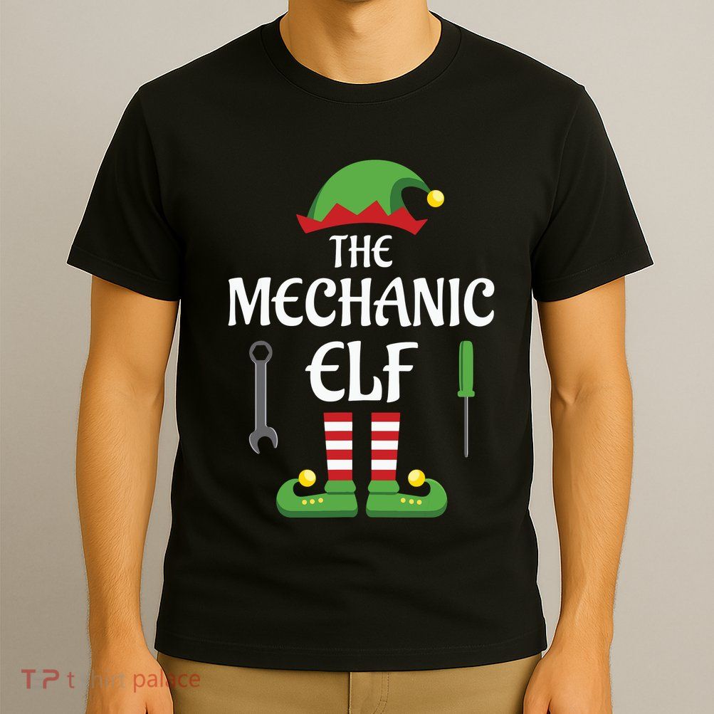 Mechanic Elf Family Matching Group Christmas T-Shirt
