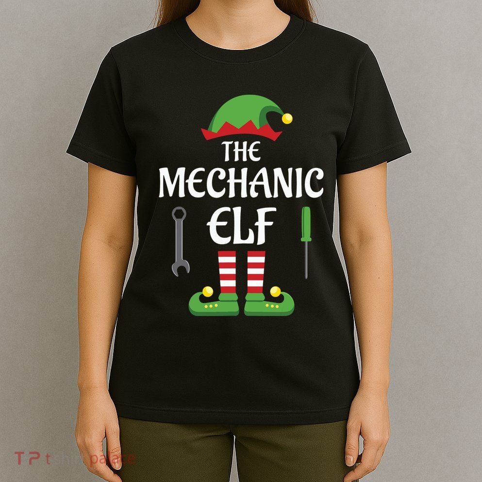 Mechanic Elf Family Matching Group Christmas T-Shirt