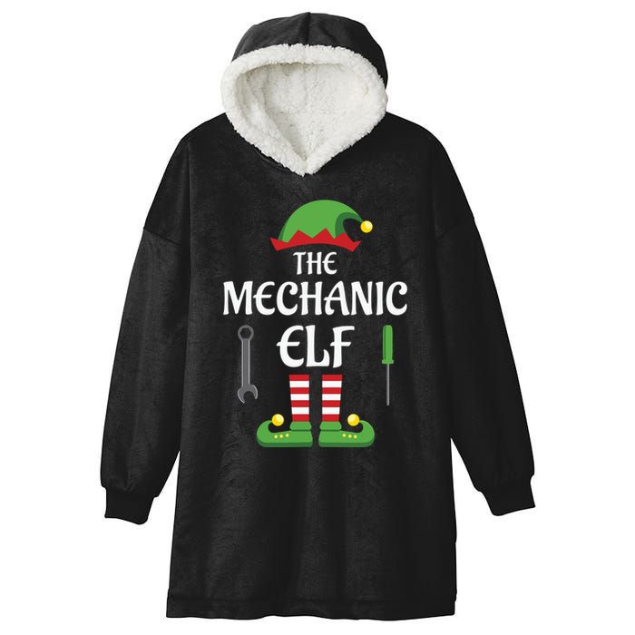 Mechanic Elf Family Matching Group Christmas Hooded Wearable Blanket