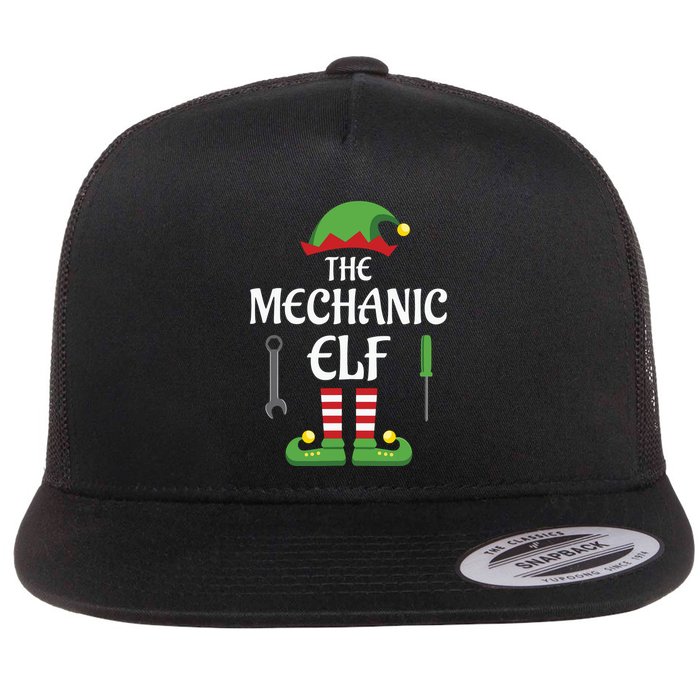 Mechanic Elf Family Matching Group Christmas Flatbill Hat