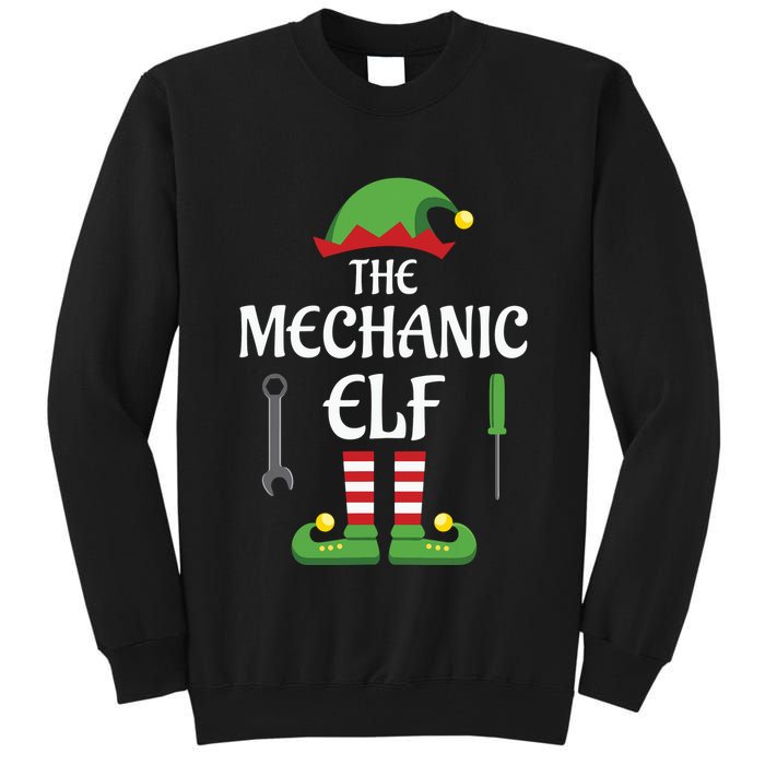 Mechanic Elf Family Matching Group Christmas Tall Sweatshirt