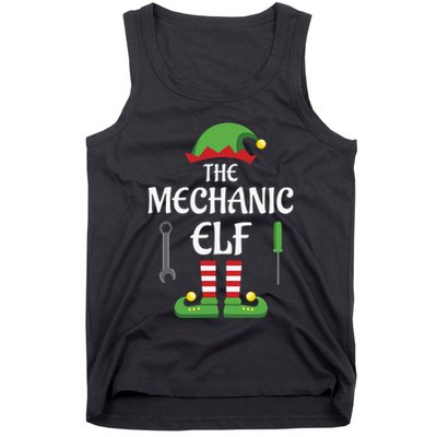 Mechanic Elf Family Matching Group Christmas Tank Top