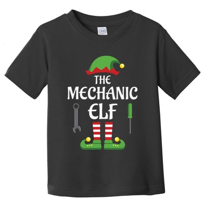 Mechanic Elf Family Matching Group Christmas Toddler T-Shirt