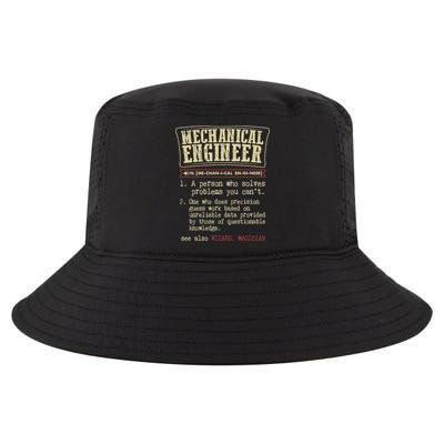 Mechanical Engineer Funny Dictionary Definition Cool Comfort Performance Bucket Hat