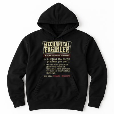 Mechanical Engineer Funny Dictionary Definition Hoodie