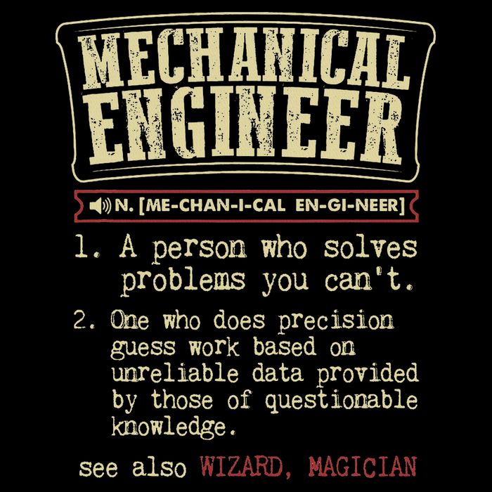 Mechanical Engineer Funny Dictionary Definition 16 in Basic Backpack