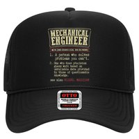 Mechanical Engineer Funny Dictionary Definition Trucker Hat