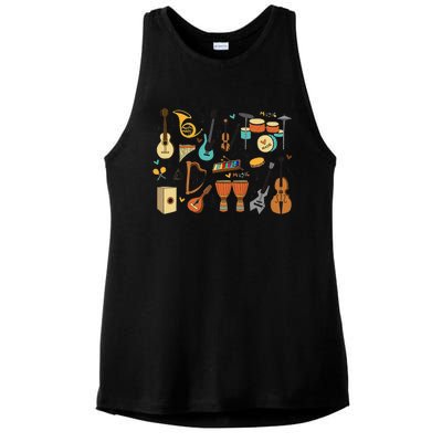 Music Education Funny For Music Teacher Ladies PosiCharge Tri-Blend Wicking Tank