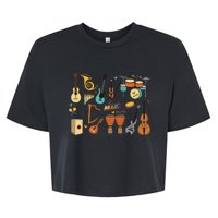 Music Education Funny For Music Teacher Bella+Canvas Jersey Crop Tee