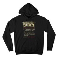 Mechanical Engineer Funny Gift Dictionary Definition Funny Gift Hoodie