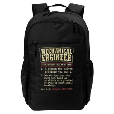 Mechanical Engineer Funny Gift Dictionary Definition Funny Gift Daily Commute Backpack