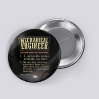 Mechanical Engineer Funny Gift Dictionary Definition Funny Gift Button