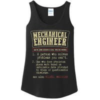 Mechanical Engineer Funny Gift Dictionary Definition Funny Gift Ladies Essential Tank