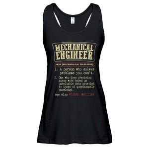 Mechanical Engineer Funny Gift Dictionary Definition Funny Gift Ladies Essential Flowy Tank