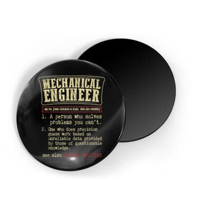 Mechanical Engineer Funny Gift Dictionary Definition Funny Gift Magnet