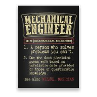 Mechanical Engineer Funny Gift Dictionary Definition Funny Gift Poster