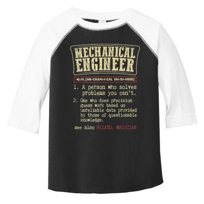 Mechanical Engineer Funny Gift Dictionary Definition Funny Gift Toddler Fine Jersey T-Shirt