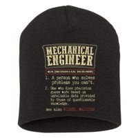 Mechanical Engineer Funny Gift Dictionary Definition Funny Gift Short Acrylic Beanie