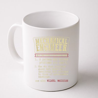 Mechanical Engineer Funny Gift Dictionary Definition Funny Gift Coffee Mug