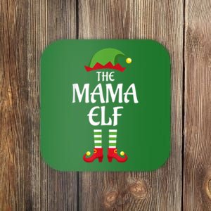 Mama Elf Family Matching Group Christmas Coaster