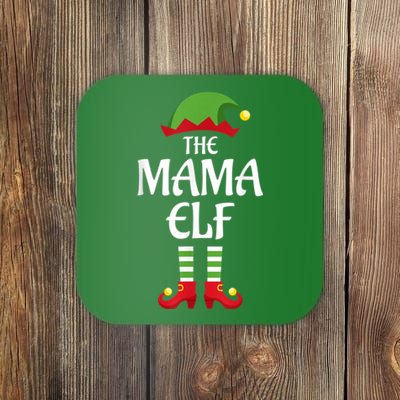 Mama Elf Family Matching Group Christmas Coaster