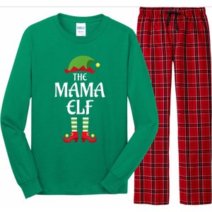 Mama Elf Family Matching Group Christmas Long Sleeve Pajama Set