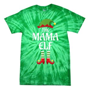 Mama Elf Family Matching Group Christmas Tie-Dye T-Shirt