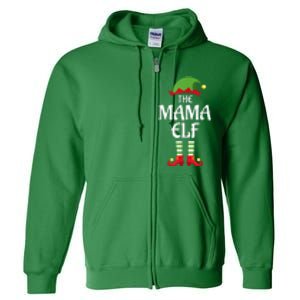 Mama Elf Family Matching Group Christmas Full Zip Hoodie