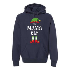 Mama Elf Family Matching Group Christmas Premium Hoodie