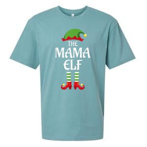 Mama Elf Family Matching Group Christmas Sueded Cloud Jersey T-Shirt