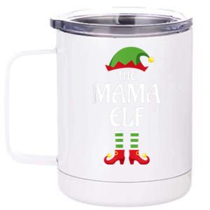 Mama Elf Family Matching Group Christmas 12 oz Stainless Steel Tumbler Cup