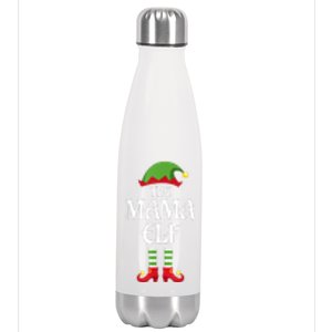 Mama Elf Family Matching Group Christmas Stainless Steel Insulated Water Bottle