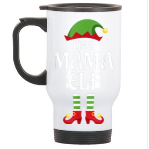 Mama Elf Family Matching Group Christmas Stainless Steel Travel Mug