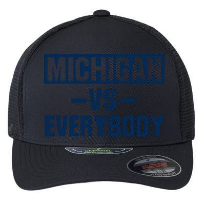 Michigan Everybody Funny Flexfit Unipanel Trucker Cap