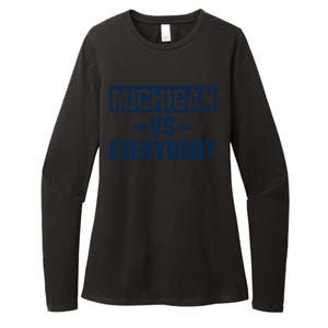 Michigan Everybody Funny Womens CVC Long Sleeve Shirt