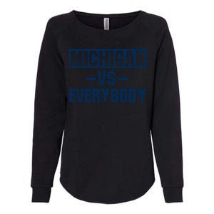 Michigan Everybody Funny Womens California Wash Sweatshirt