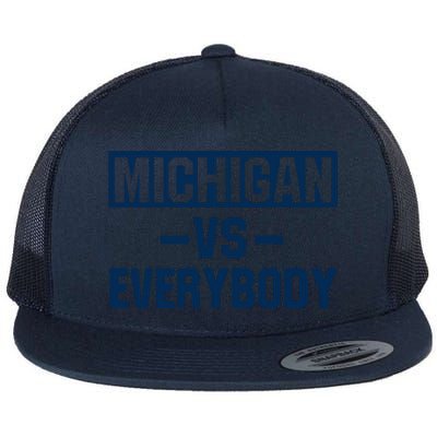 Michigan Everybody Funny Flat Bill Trucker Hat