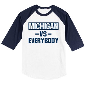 Michigan Everybody Funny Baseball Sleeve Shirt