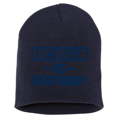 Michigan Everybody Funny Short Acrylic Beanie