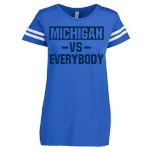 Michigan Everybody Funny Enza Ladies Jersey Football T-Shirt