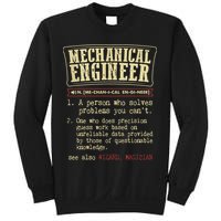 Mechanical Engineer Funny Dictionary Definition Sweatshirt