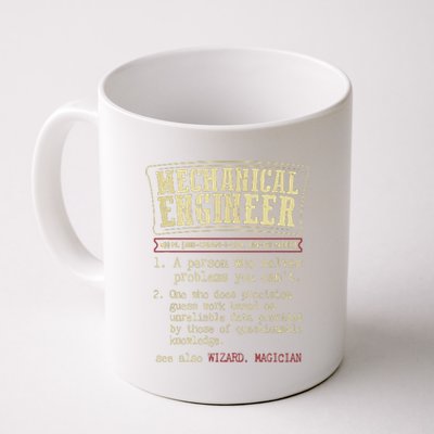 Mechanical Engineer Funny Dictionary Definition Coffee Mug